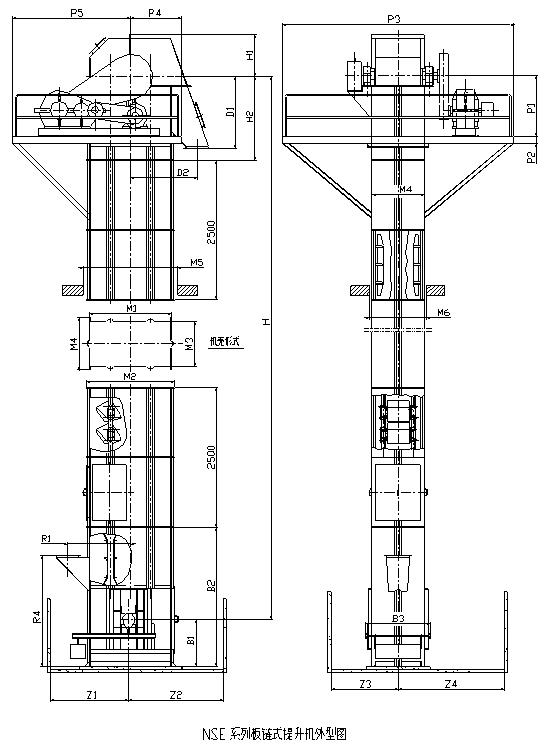 環鏈斗提機圖紙 環鏈斗提機圖紙