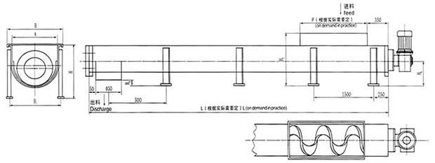 WLS無軸螺旋輸送機生產廠家圖紙 WLS無軸螺旋輸送機生產廠家圖紙