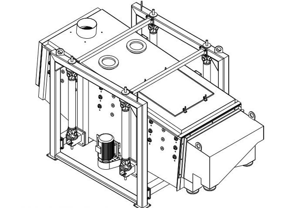 方形搖擺篩示意圖 方形搖擺篩示意圖